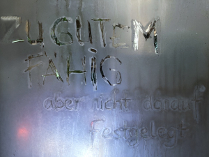 ZU GUTEM FÄHIG aber nicht darauf festgelegt